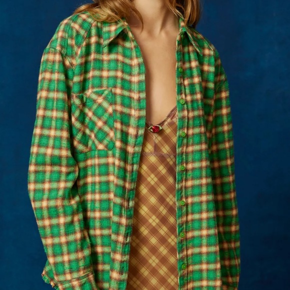 NEW UO BDG Brixton Button Down Flannel - Picture 3 of 8